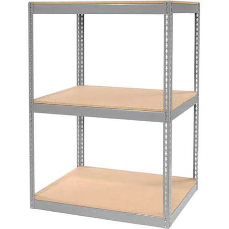 Global Industrial Record Storage Rack Without Boxes 42W x 30D x 60H, Gray B2297763